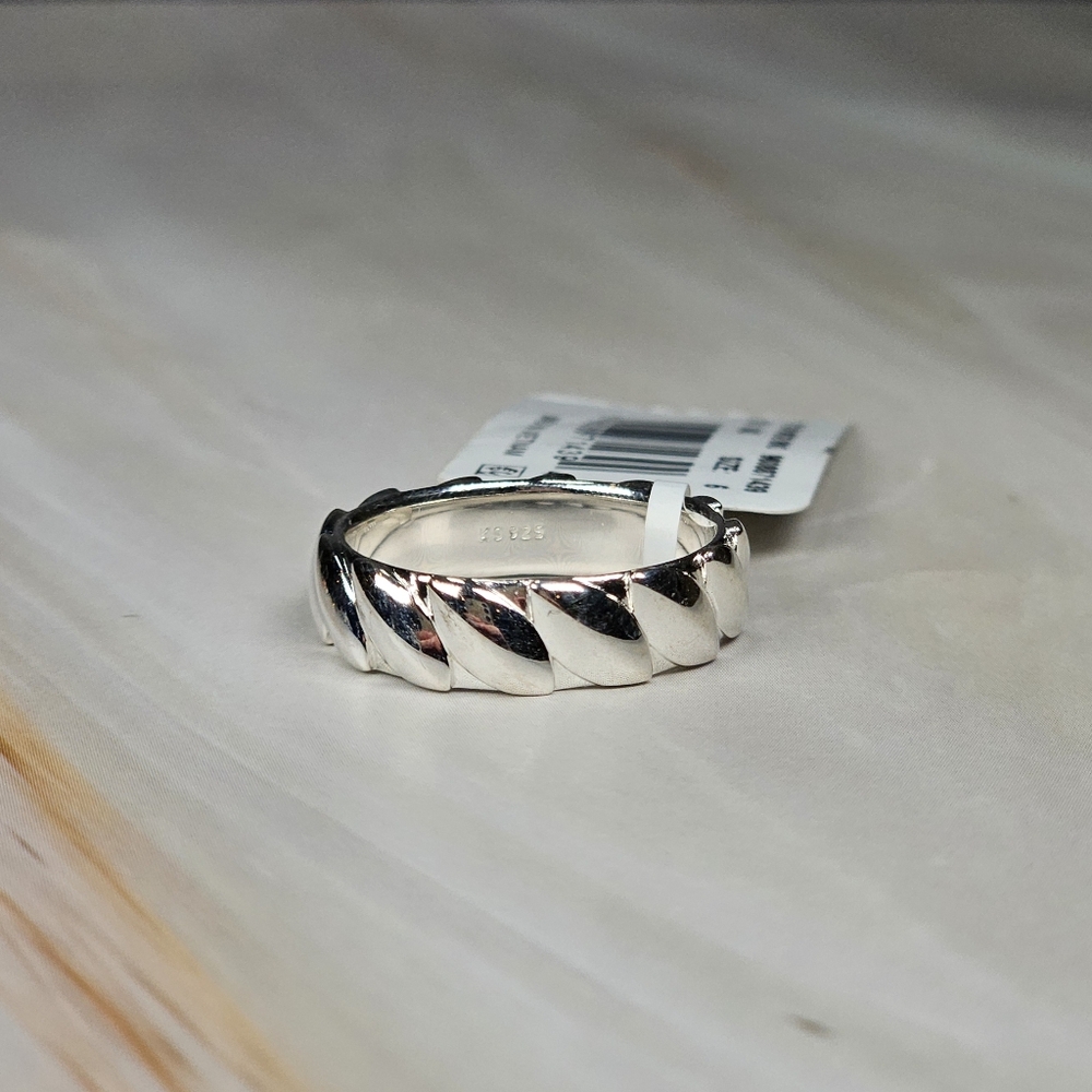 NEW Kendra Scott Tyler Wide Band Ring in Sterling Silver Size 6